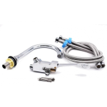 Kit Válvula Pedal Con Cuello Acoples Flexometalicos 1mt y 60 cm