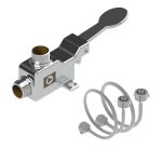 Kit Válvula Pedal Con Acople Flexibles Plásticos